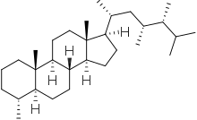 Skeletal formula of dinosterane