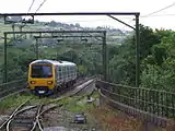 A train crossing the viaduct in 2008