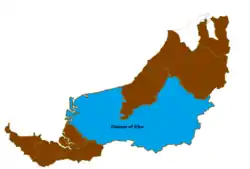 The diocese map