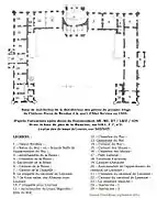 Layout of the first floor of the old castle at the death of Servien, 1659.