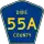 County Road 55A marker