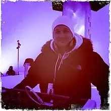 DJ Slow DJing at the Snow Village, Levi, Finland