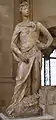 Donatello first version of David (1408–1409). Museo Nazionale del Bargello, Florence. Height 191&nbsp;cm.