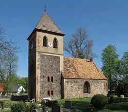 Church in Bollersdorf village