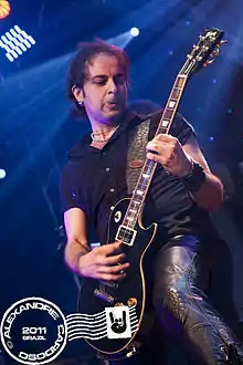 Luca Princiotta playing live with Doro in Brazil, 2011