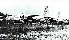 Aircraft at Kamina airfield prior to the Stanleyville flight