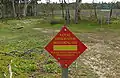 DEC Nature Conservation Monitoring Site sign — Perth Hills District, Swan Region