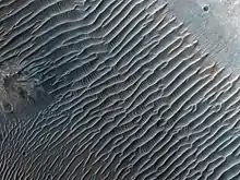 Dune Ripples in Her Desher Vallis, as seen by HiRISE.