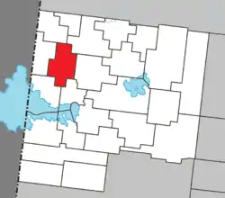 Location within Abitibi-Ouest RCM.