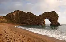  photograph of Durdle Door arch near Lulworth