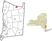 Location of Pine Plains, New York