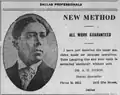 Advertisement for dentist office at the Knights of Pythias Temple, 1919
