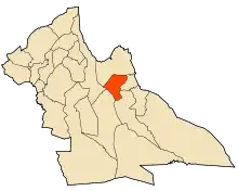 Location of Laghouat in Laghouat Province