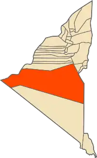 Location of Reggane Commune within Adrar Province