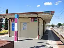 Bayswater station platform shelter