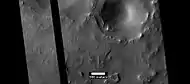 Linear ridge network, as seen by HiRISE under HiWish program  Dark line is not part of the picture.