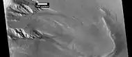 Gullies in crater, as seen by HiRISE under HiWish program