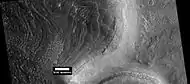 Group of layers in crater, as seen by HiRISE under HiWish program