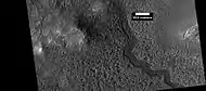 Close view of channels in Lyot Crater, as seen by HiRISE under HiWish program
