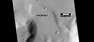 Possible fan or delta, as seen by HiRISE under HiWish program