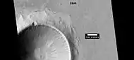 Lava flow, as seen by HiRISE under HiWish program