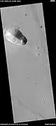 Layers around base of mound,  as seen by HiRISE under HiWish program