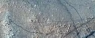 Close, color view of dust devil tracks, as seen by HiRISE under HiWish program
