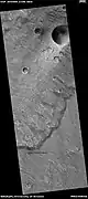 Ejecta margin of unnamed crater,  as seen by HiRISE under HiWish program