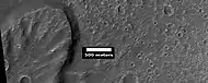 Landslide, as seen by HiRISE under HiWish program
