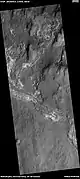 Wide view of light and dark toned layers, as seen by HiRISE under HiWish program