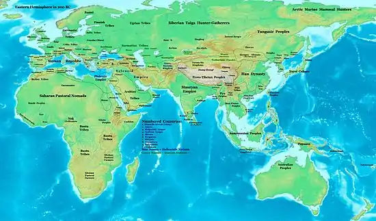 Image 10The Han dynasty and main polities in Asia c. 200 BC (from History of Asia)