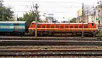 East Coast Express at Secunderabad being hauled by LGD WAP-4