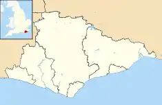 Maps of castles in England by county: B–K is located in East Sussex