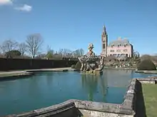 The present Eaton Hall, from the Italian Garden