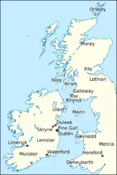 Map of Britain and Ireland