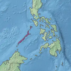 Ecoregion territory (in purple)