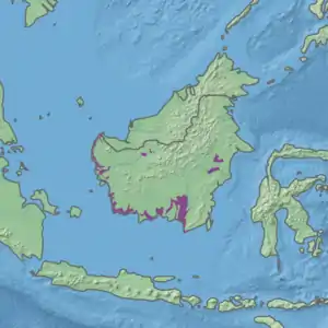 Ecoregion territory (in purple)