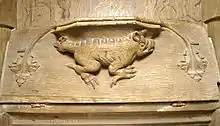 St Mary's Church, Edlesborough, Buckinghamshire, showing an amphisbaena