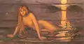 Lady From the Sea (detail), 1896, oil on canvas. .mw-parser-output .frac{white-space:nowrap}.mw-parser-output .frac .num,.mw-parser-output .frac .den{font-size:80%;line-height:0;vertical-align:super}.mw-parser-output .frac .den{vertical-align:sub}.mw-parser-output .sr-only{border:0;clip:rect(0,0,0,0);clip-path:polygon(0px 0px,0px 0px,0px 0px);height:1px;margin:-1px;overflow:hidden;padding:0;position:absolute;width:1px}100&nbsp;cm ×&nbsp;320&nbsp;cm (39+1⁄2&nbsp;in ×&nbsp;126&nbsp;in)