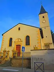 The church in Charly-Oradour