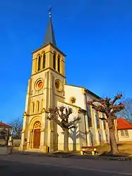 The church in Servigny-lès-Sainte-Barbe