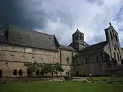 Church and monastery building from the northwest