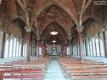 Interior of the Church of the Annunciation at Dengchigou