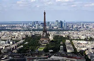 Champ de Mars - view from the Montparnasse Tower (2010)