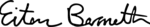 Cursive signature in ink