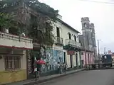 View of El Mejunje with the Cathedral in background