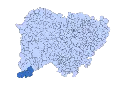 Location in Salamanca