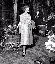 Image 9Finnish actress Elina Salo presenting clothes designed by Vuokko Nurmesniemi at a fashion show in the Helsinki Botanical Garden in 1958 (from Fashion show)