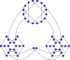 The Ellingham-Horton 54-graph, a smaller counterexample to the Tutte conjecture.
