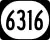 Kentucky Route 6316 marker